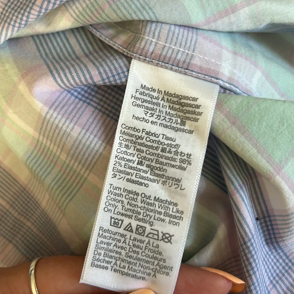 J. Crew Plaid Button Down Shirt